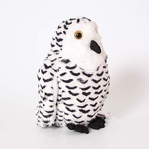 TAMMYFLYFLY 5" Stuffed Snowy Owl Owlet Zoo Animal Plush Floppy Animal Heirloom Small World Collection
