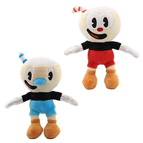 Moovi 2 PCS/Set Cuphead & Mugman Plush 9.8''(25cm) Figures