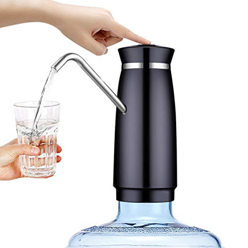 Freyamall Electric Drinking Water Pump Dispenser, 5 Gallon Universal Automatic Rechargable Portable Drink Water Bottle Jug Dispenser Switch
