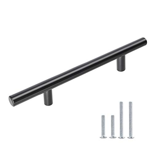 15 Pack Black Kitchen Cabinet Handles 5in (128mm) Hole Centers Cupboard Drawer Pulls Kasten Stainless Steel Modern Cabinet Hardware Pulls for Furniture and Cabinets