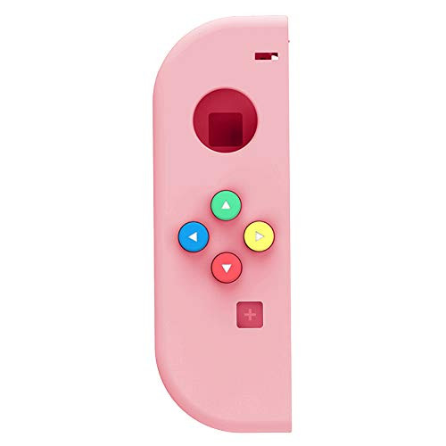 Yawenner NS Joycon Handheld Controller Housing, DIY Replacement Shell Case for Nintendo Switch Joy-Con (Left Only) Without Electronics (Left Macaron Pink)