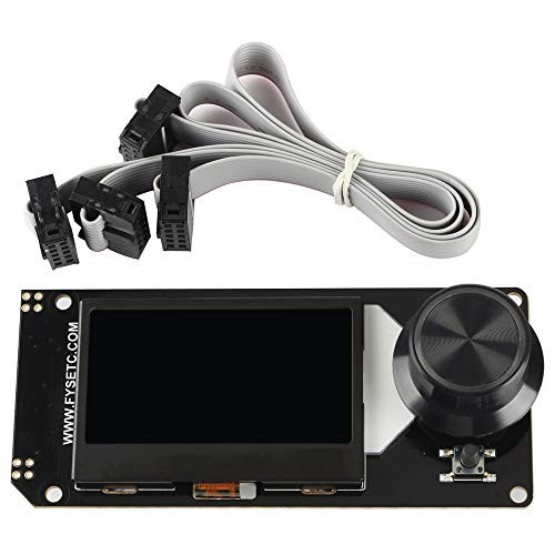 BCZAMD Mini 12864 LCD Screen Smart Display White on RGB Backlight Supports Marlin DIY for 3D Printer
