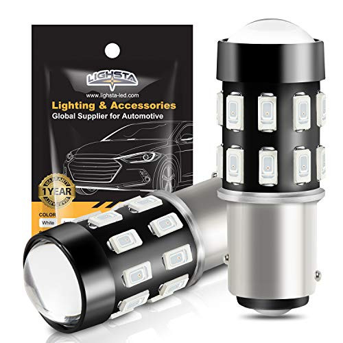 1157 LED Bulbs, LIGHSTA Super Bright 24-SMD 9-30V 2057 2357 7528 1157A BAY15D LED Bulbs with Projector for Brake Tail Lights, Turn Signal Blinker Stop Lights, Brilliant Red(Pack of 2) 1157 LED Bulbs, LIGHSTA Super Bright 24-SMD 9-30V 2057 2357 7528 1157A BAY15D LED Bulbs with Projector for Brake Tail Lights, Turn Signal Blinker Stop Lights, Brilliant Red(Pack of 2)