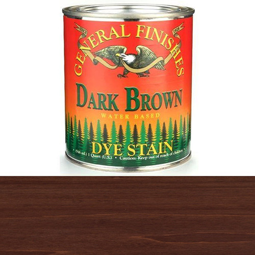 General Finishes DQD Water Based Dye, 1 quart, Dark Brown