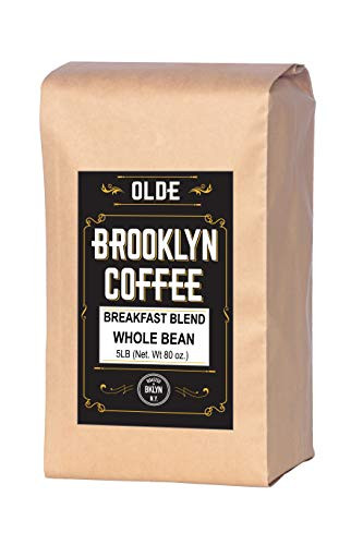 Breakfast Blend Whole Bean Coffee, 5 Lb. By Olde Brooklyn Coffee