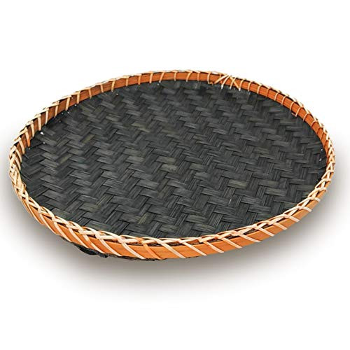 Ann Lee Design Round Serving Trays (Black Orange)