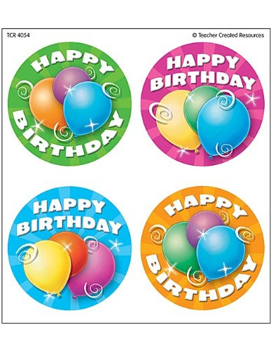 Teacher Created Resources Birthday Wear'Em Badges (4054)
