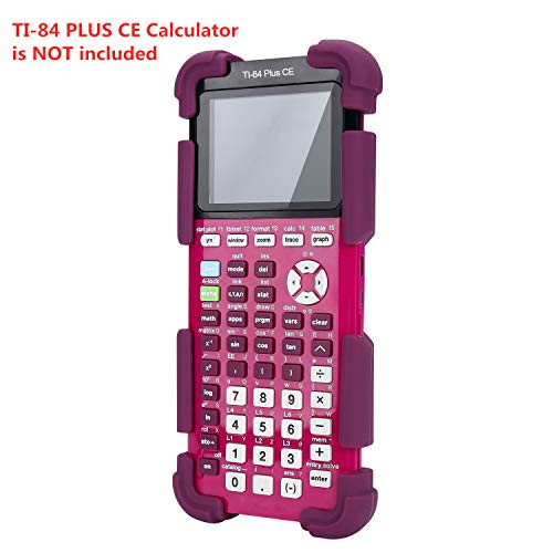 Silicone Case for Texas Instruments TI-84 Plus CE Graphing Calculator (Purple)