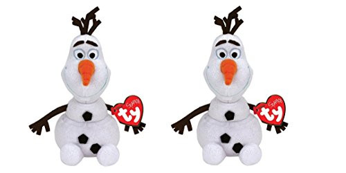Ty Disney Frozen Sparkle Olaf 8" Snowman with Antlers ~ Lot of 2 Ty Disney Frozen Sparkle Olaf 8" Snowman with Antlers ~ Lot of 2