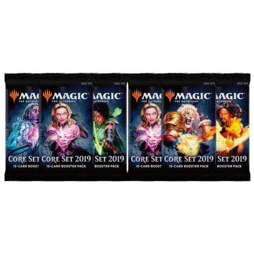 MTG 6 (Six) Packs - Magic: the Gathering Core Set 2019 Booster Packs (6 Pack - 2 Player Draft Lot)
