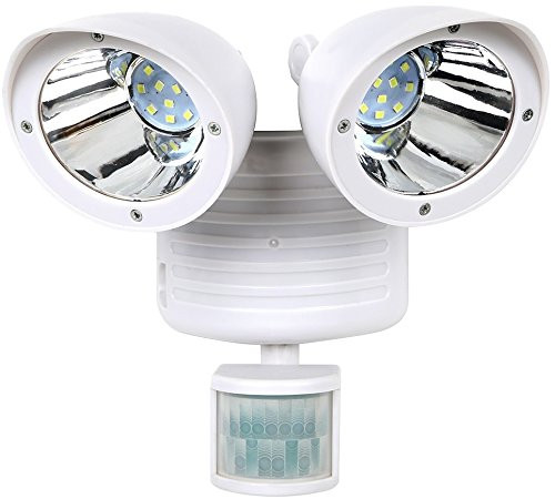 iMounTEK LED Outdoor Security Floodlight with Light Sensor and Solar Charger, Motion Activated