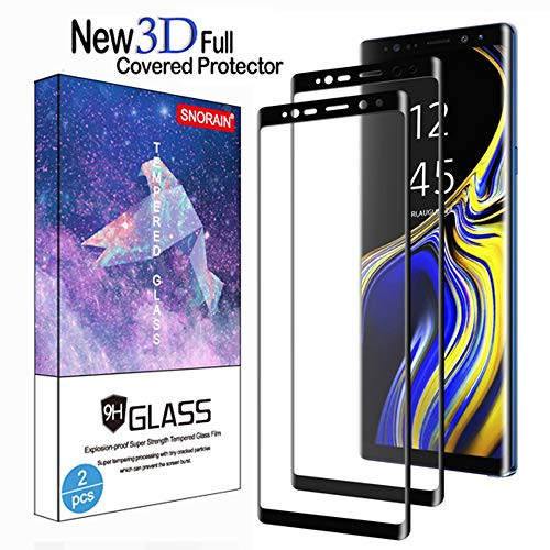 Galaxy Note 9 Screen Protector, (2-Pack) Tempered Glass Screen Protector [Force Resistant up to 11 pounds] [Full Screen Coverage] [Case Friendly] for Note 9 (Released in 2018)