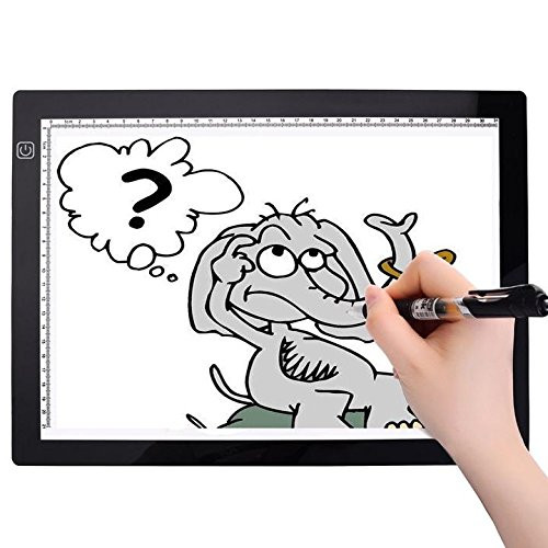 Mingdak A4 Ultra-thin Portable LED Tracing Light Box Light Pad Tracer, LED Drawing Light Board USB Power Copy Board for Artists Drawing Sketching Animation Designing Stencilling X-ray Viewing