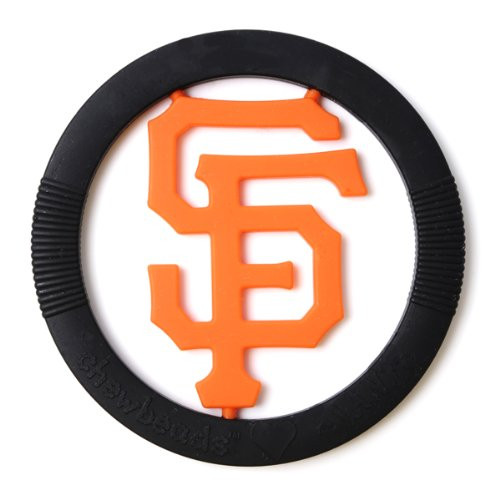 Chewbeads MLB Gameday Teether, 100% Safe Silicone - San Francisco Giants