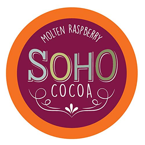 Soho Cocoa Molten Raspberry Hot Chocolate Pods for Keurig K-Cup Brewers, 40 Count