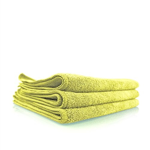Chemical Guys MICMYELLOW03 Workhorse Professional Grade Microfiber Towel, Yellow (16 in. x 16 in.) (Pack of 3)