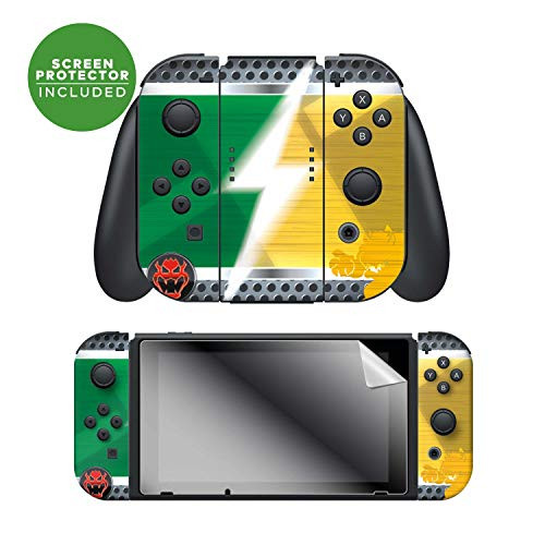 Controller Gear Nintendo Switch Skin & Screen Protector Set - Joy-Con - Super Mario - "Bowser Vs" - Nintendo Switch