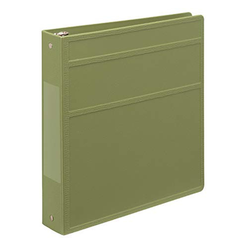Carstens 1.5- Inch Heavy Duty 3-Ring Binder - Side Opening, Sage