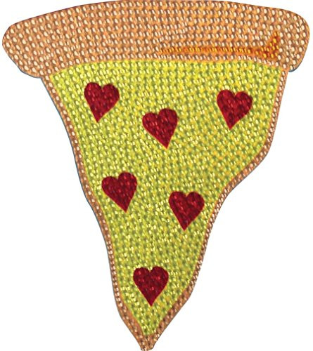 iscream Sparkly Rhinestone Snack Shack Pizza Slice 6" Vinyl Cling Decal