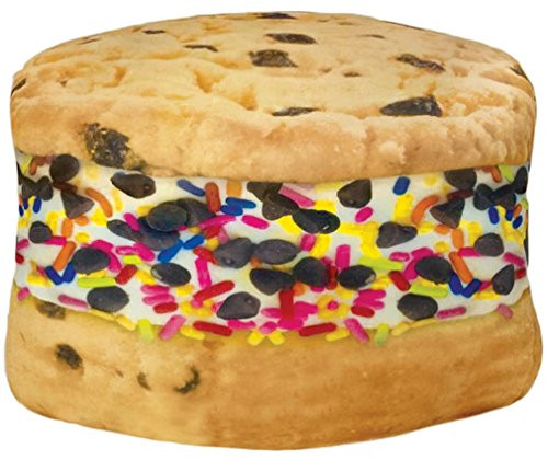 iscream Chocoholic! Vanilla Scented Ice Cream Sandwich 17" Photoreal Microbead Pillow