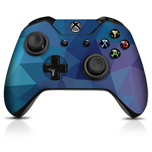 Controller Gear Controller Skin - Dark Blue Poly - Officially Licensed by Xbox One