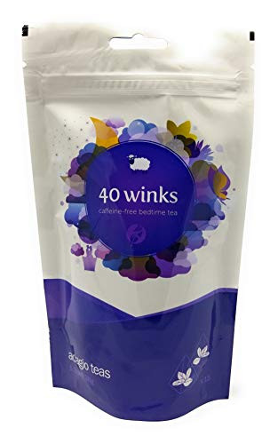 Adagio Teas 40 Winks Caffeine-free bedtime tea in resealable stay fresh pouch, 15 sachets