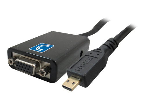 Comprehensive Cable HDDM-VGAF HDMI D Male to VGA Female with Audio Converter