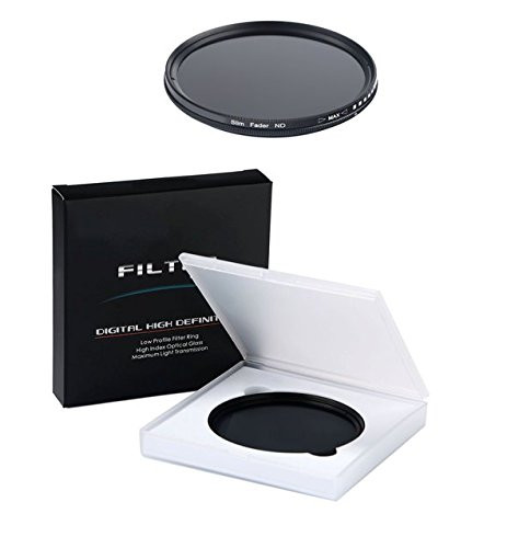 67MM Variable Neutral Density Slim Filter - ND ND2 to ND400 Filter For Canon, Nikon, Sony, Sigma, Fujifilm, Fuji, FUJINON, Tamron, Carl Zeiss Lens
