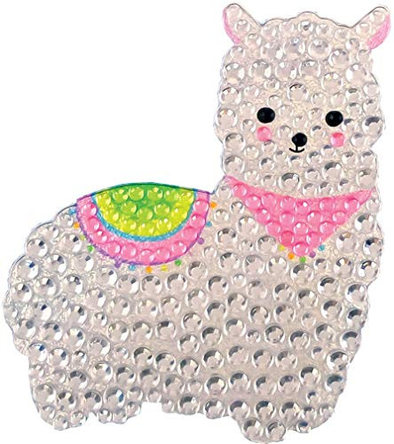 iscream Sparkly Rhinestone Glama Llama 2" Mini Vinyl Cling Decal