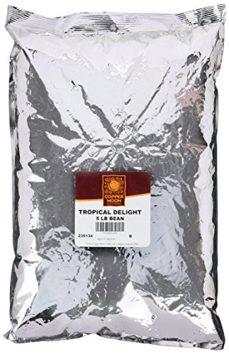 Copper Moon Whole Bean Coffee, Tropical Delight, 5 Pound