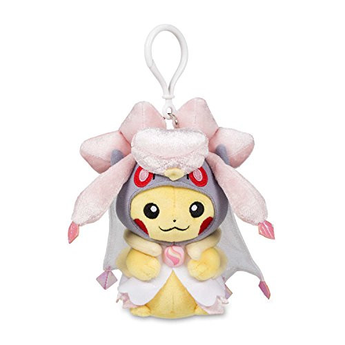 POK? PLUSH KEYCHAIN PIKACHU WITH MEGA DIANCIE CAPE