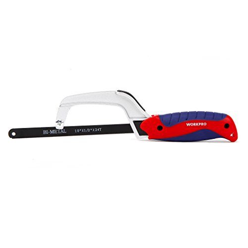 WORKPRO W016003A Mini Hacksaw In Aluminum Frame, 10"