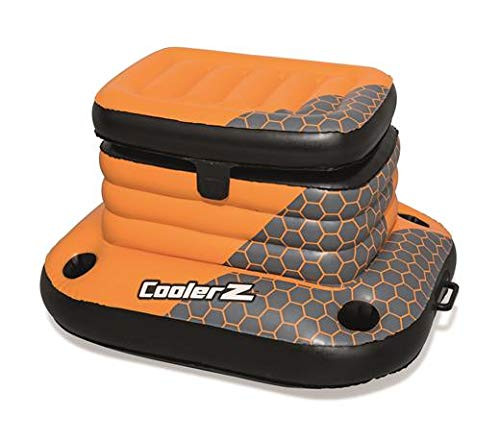 Bestway H2OGO! Glacial Sport Cooler for Pool Lake Beach Tailgate Summer Fun Drives Toy(35" x 27"), Orange/Black 43191E