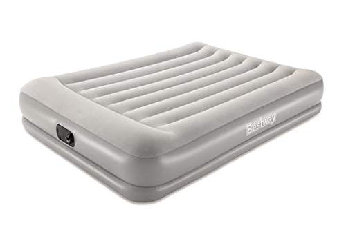Bestway TriTech Queen Airbed 15" Inflatable Blow Up Air Mattress with Built-in AC Pump Elevated Comfort