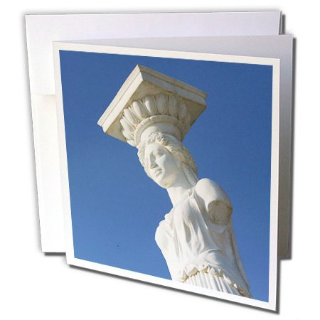 3dRose GREECE, Ionian Islands, KEFALONIA, Caryatid Statue - EU12 WBI0335 - Walter Bibikow - Greeting Cards, 6 x 6 inches, set of 12 (gc_81868_2)