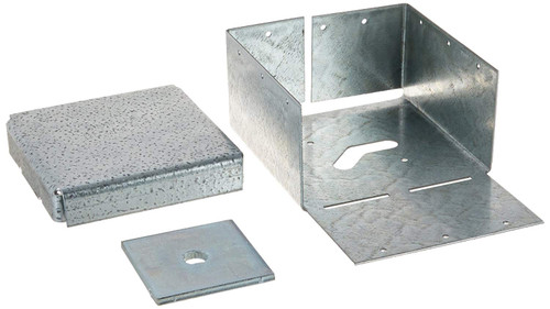 Simpson Strong Tie ABW66Z 1 1 1 ZMAX Galvanized 12-Gauge 6-Inch by 6-Inch Adjustable Post Base