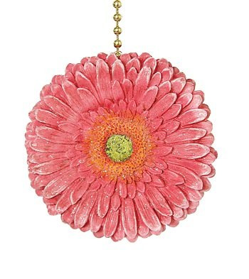 Clementine Design Gerber Pink Daisy Ceiling Fan Light Pull