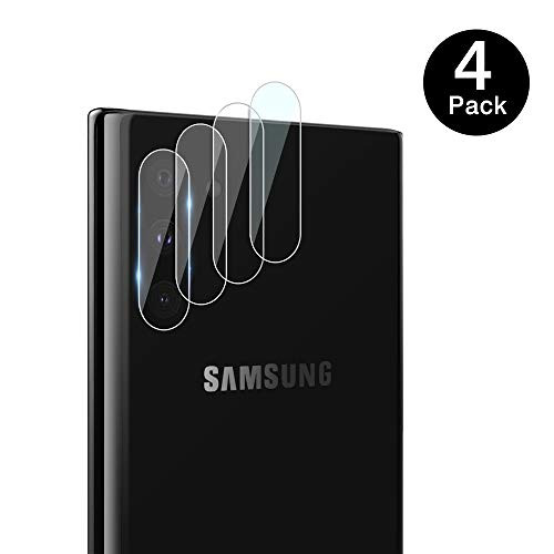 MoKo Compatible with Samsung Galaxy Note 10/Note 10 Plus/Note 10+ 5G Camera Lens Protector, 4-Pack Ultra Thin Camera Tempered 9H Anti-Scratch Glass Camera Lens Protector Film - Clear