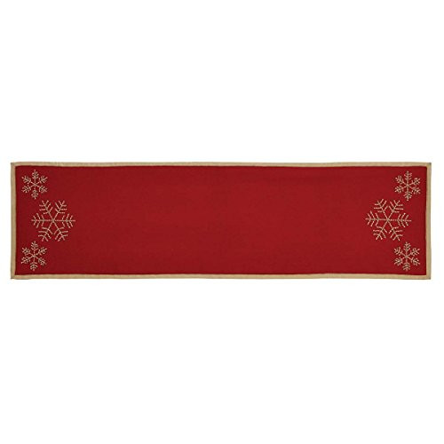 VHC Brands Christmas Holiday Tabletop & Kitchen-Revelry Red Runner, 13" x 48", Taupe VHC Brands Christmas Holiday Tabletop & Kitchen-Revelry Red Runner, 13" x 48", Taupe
