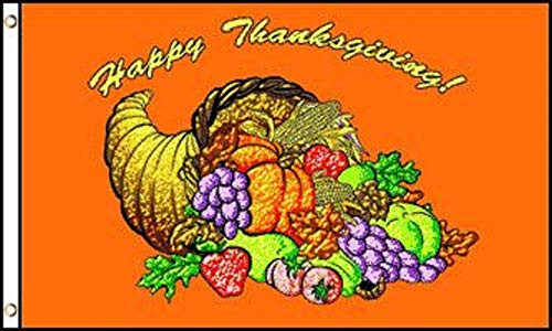 Best Flags Happy Thanksgiving 3x5ft Poly Seasonal Flag Multi