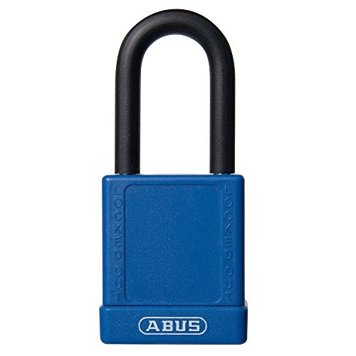 UltraSource Non-Conductive Padlock for Lockout/Tagout, 1.5" Shackle, Blue