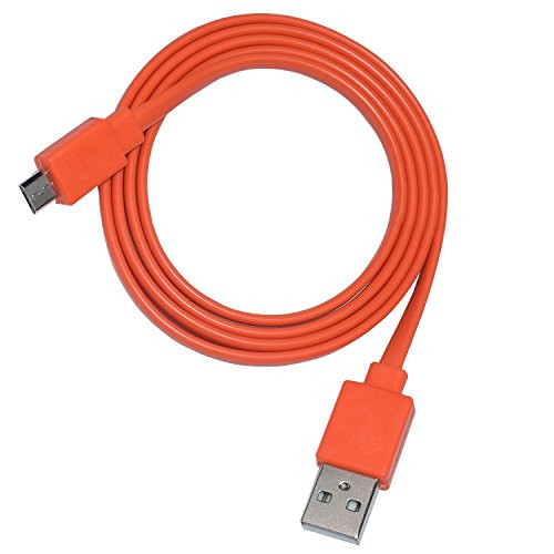 Koffmon Micro JBL Charging Cable for JBL Flip 2 Flip 3 Flip 4 Wireless Speaker (Orange)