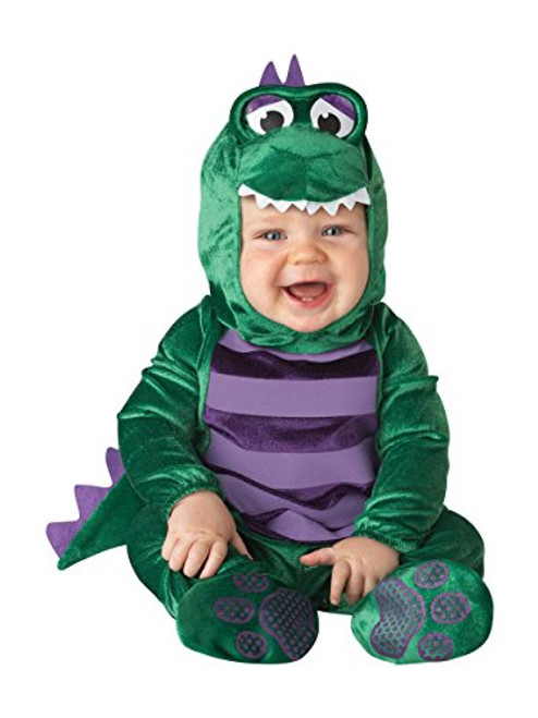 InCharacter Costumes Baby's Dinky Dino Dinosaur Costume, Green, 0-6 Months