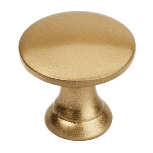 10 Pack - Cosmas 4545GC Gold Champagne Cabinet Hardware Round Knob - 7/8" Diameter