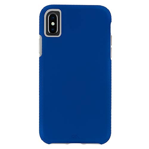 Case-Mate - iPhone XS Max Case - TOUGH GRIP - iPhone 6.5 -Blue/Titanium
