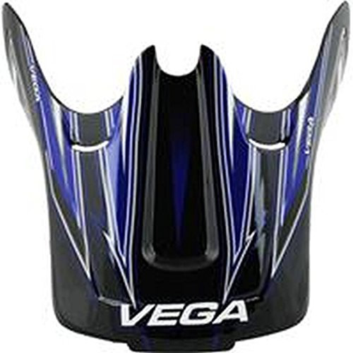 Vega Viper Replacement Off-Road Helmet Visor with Stage Graphics (Blue, One Size)