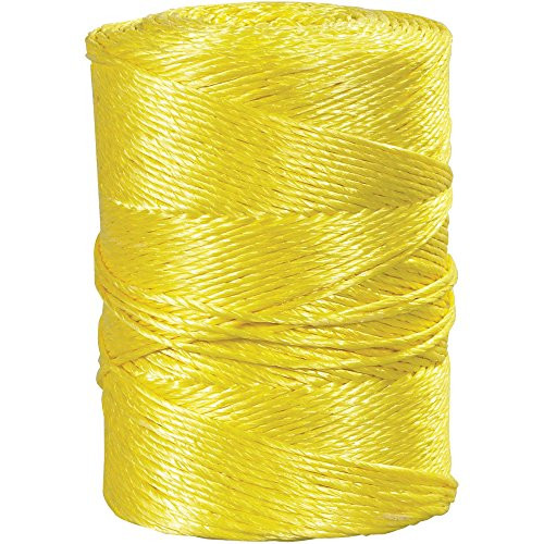 Aviditi TWR104 Polypropylene Twisted Rope, 600' Length x 1/4" Width, 1150 lbs Tensile Strength, White