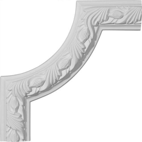Ekena Millwork PML10X10MI Milton Running Leaf Panel Molding Corner, 10-Inch x 10-Inch