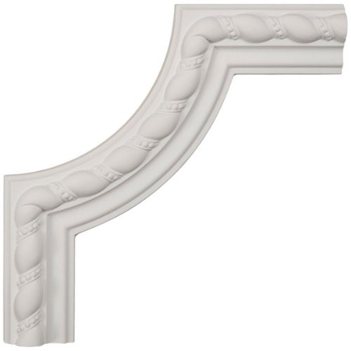 Ekena Millwork PML10X10DE Devon Rope Panel Molding Corner, 10-Inch x 10-Inch x 7/8-Inch