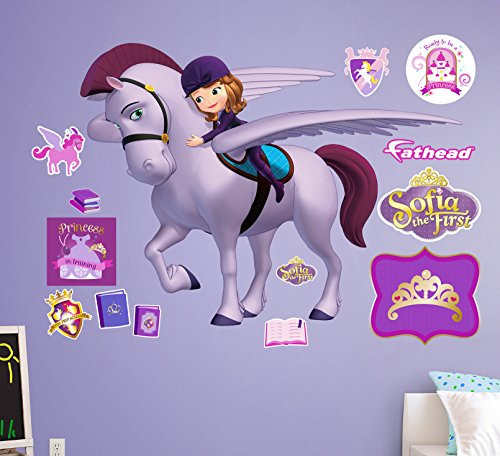 FATHEAD Sofia The First: Sophia & Minimus-Huge Officially Licensed Disney Removable Wall Decal